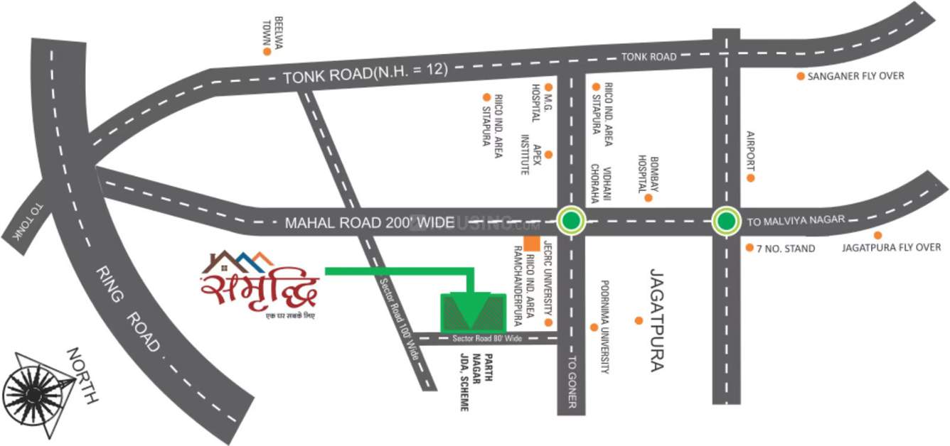  samriddhi Location Plan