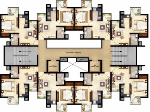  canary-phase-2 Typical Floor Plan From 1st to 14th