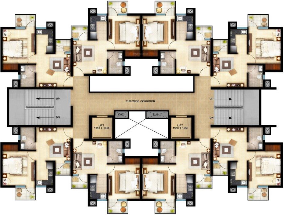  canary phase 2 Typical Floor Plan From 1st to 14th