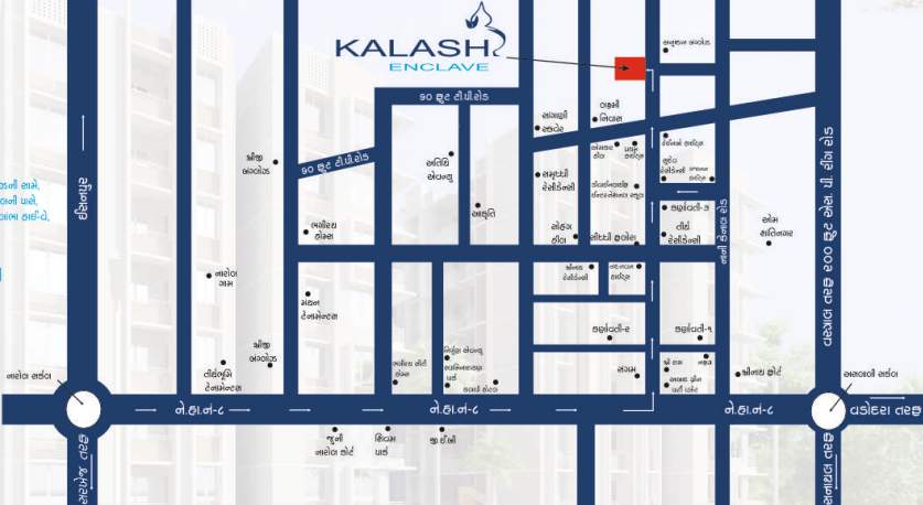  kalash enclave block a b c and d Location Plan