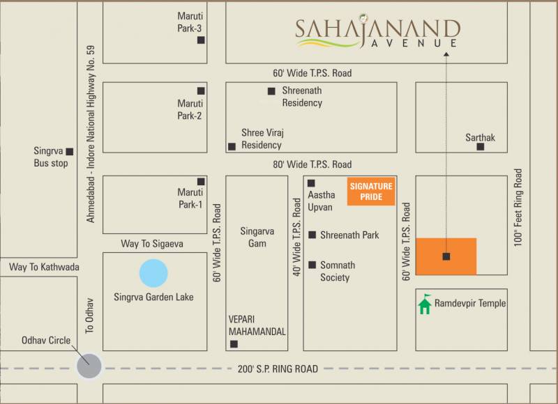 Images for Location Plan of Shahi Silaj Sahajanand Avenue