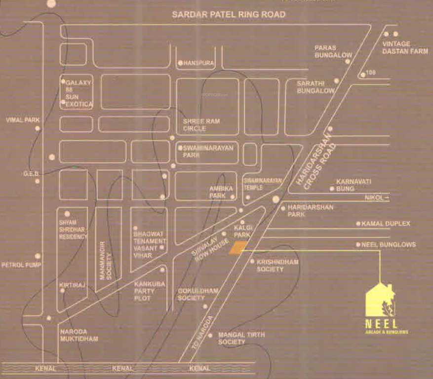 Images for Location Plan of Darshilraj Neel Arcade And Bunglows