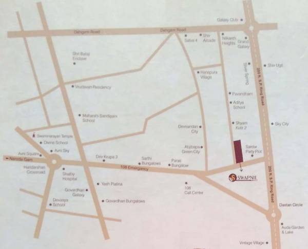 Images for Location Plan of Vinayak Swapnil Height And Arcade