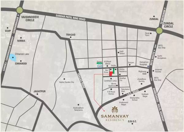  samanvay-residency Location Plan