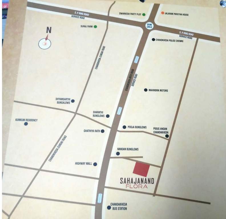 Images for Location Plan of Sunshine Sahjanand Flora