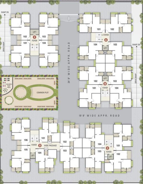  dharti saket block a b c d and e Images for Cluster Plan of Samarth Dharti Saket