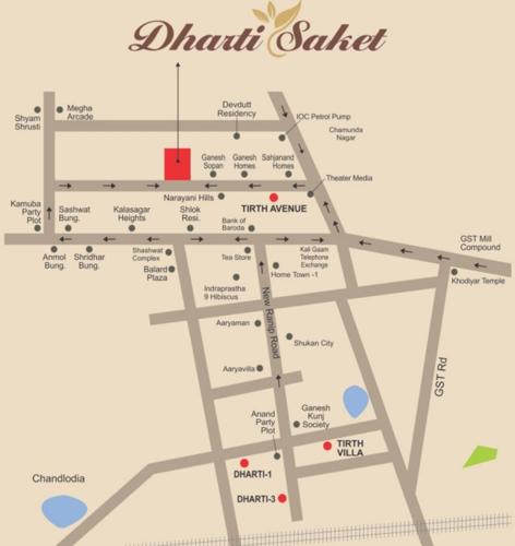  dharti-saket-block-a-b-c-d-and-e Images for Location Plan of Samarth Dharti Saket