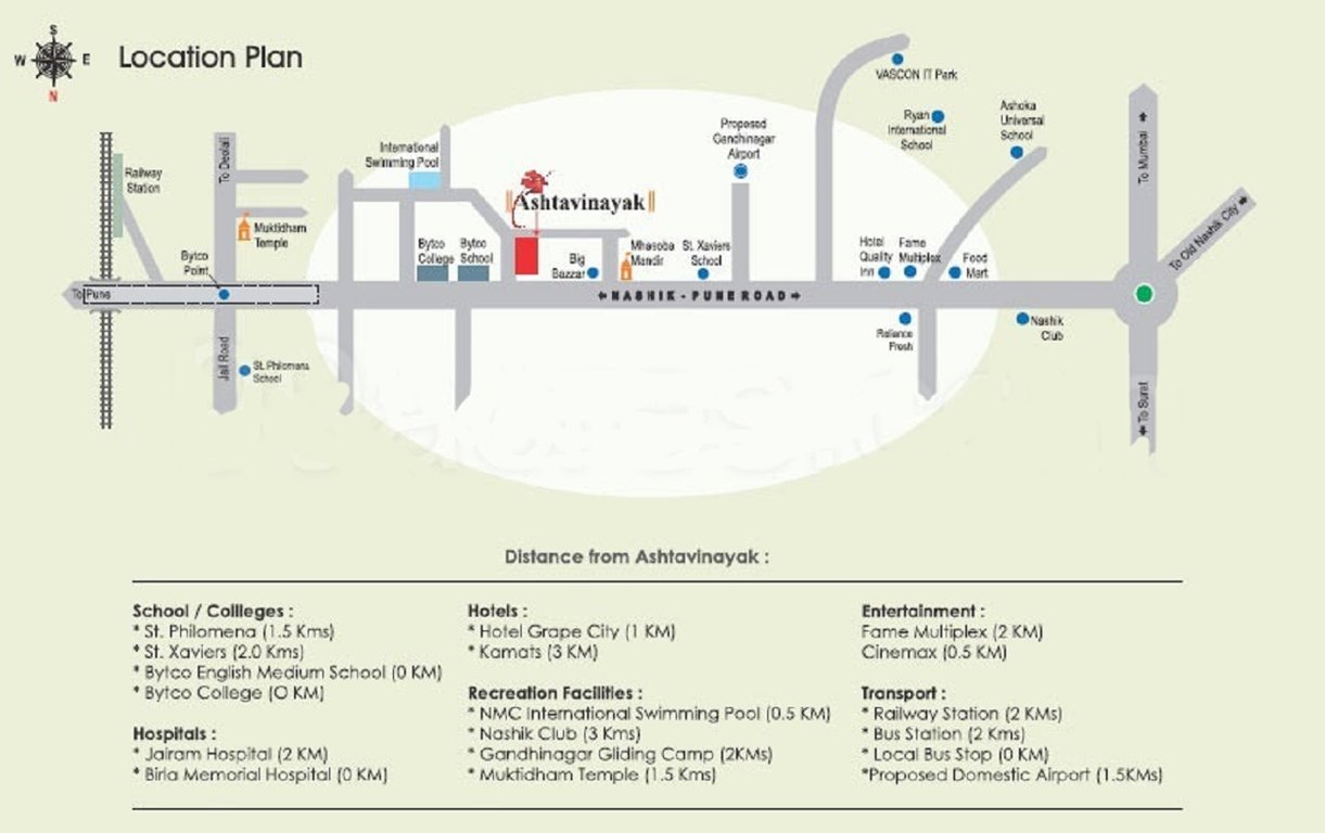  ashtavinayak residency Location Plan