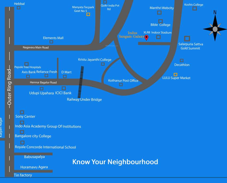  sangam galaxy Location Plan