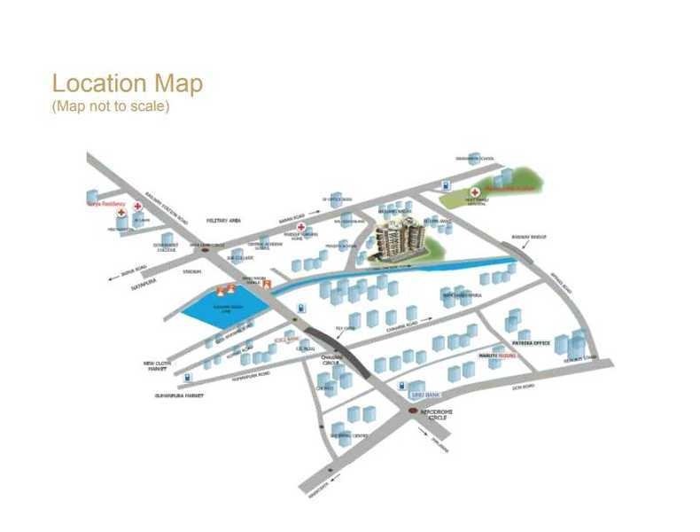  city center heights Location Plan