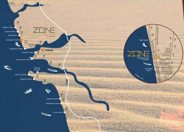  zone-calangute-suites Location Plan