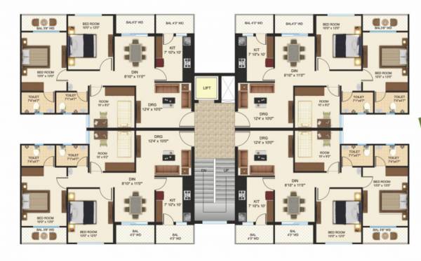 Cluster Plan anugrah-residency Cluster Plan