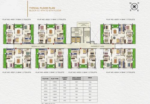  harshit-landmark-phase-iv-block-g Harshit Landmark Phase IV Block G Cluster Plan from 4th To 8th Floor