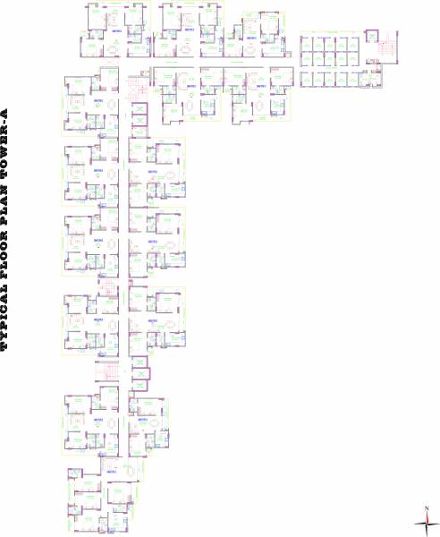 Tower A Cluster Plan for Typical Floor tridev-indraprastha Tower A Cluster Plan for Typical Floor