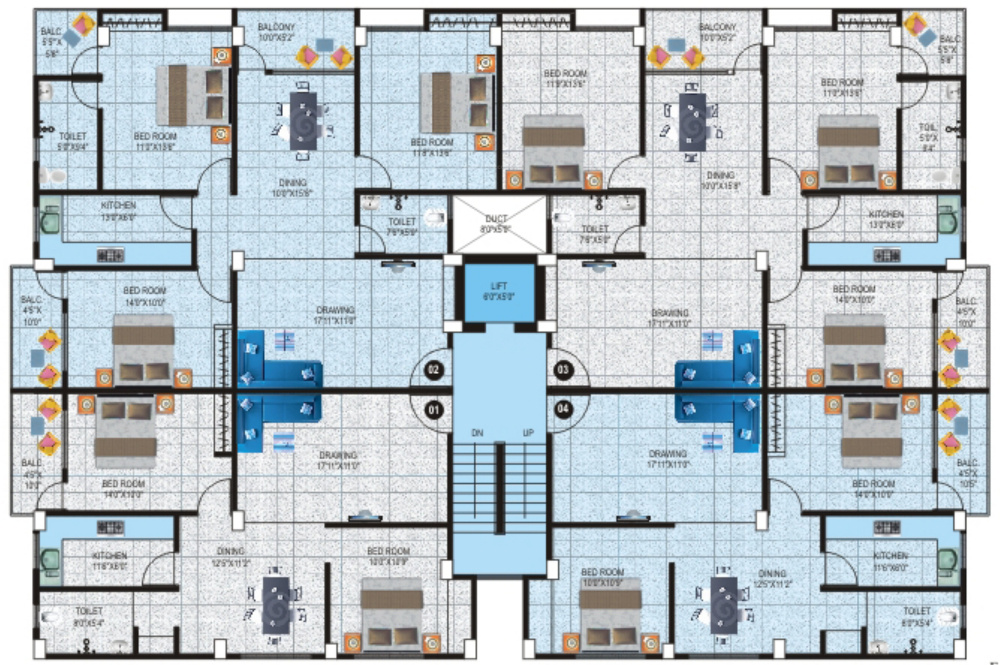 keshav enclave First Floor Plan