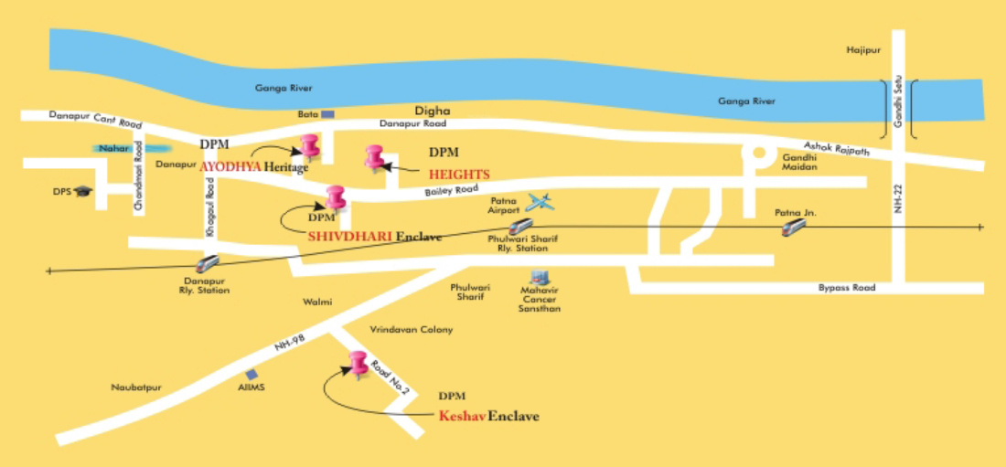 keshav enclave Location Plan