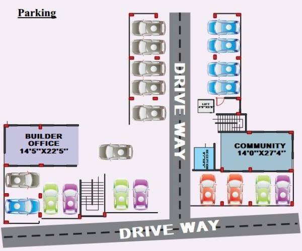  gorakh-villa Cluster Plan for ground Floor