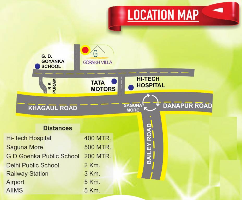 gorakh villa Location Plan