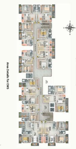  city Cluster Plan from 1st to 13th Floor