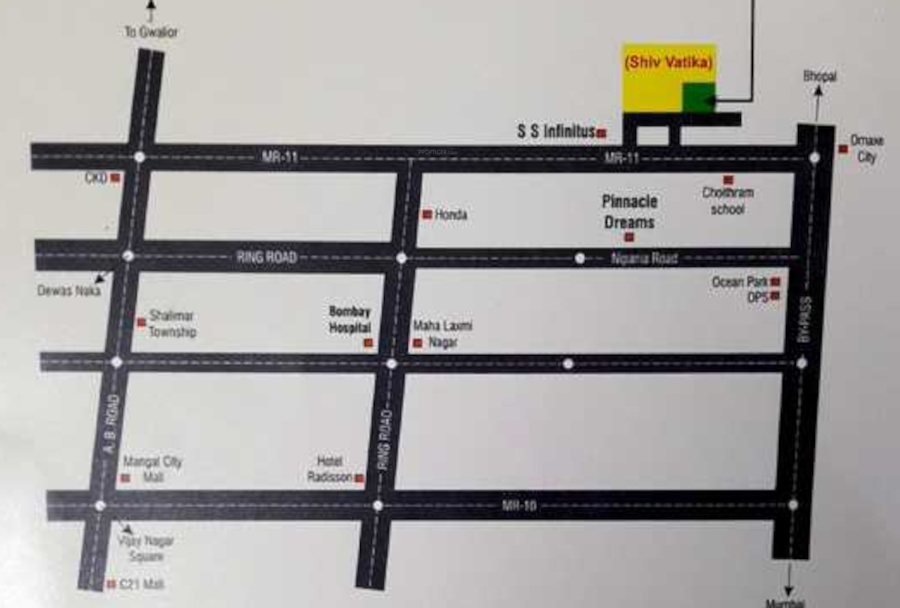  brij residency Location Plan