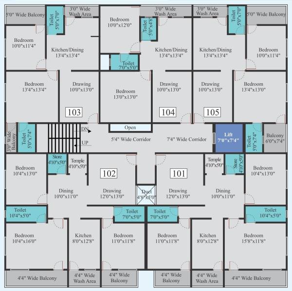  towers-2 Cluster Plan