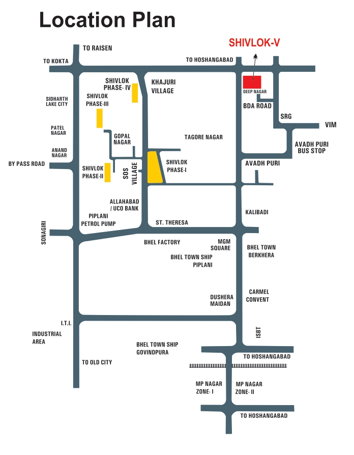  shivlok phase 5 Location Plan