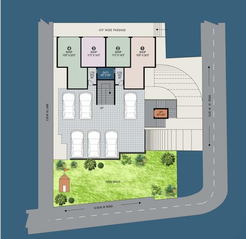  shriram-enclave Shriram Enclave Cluster Plan for ground Floor