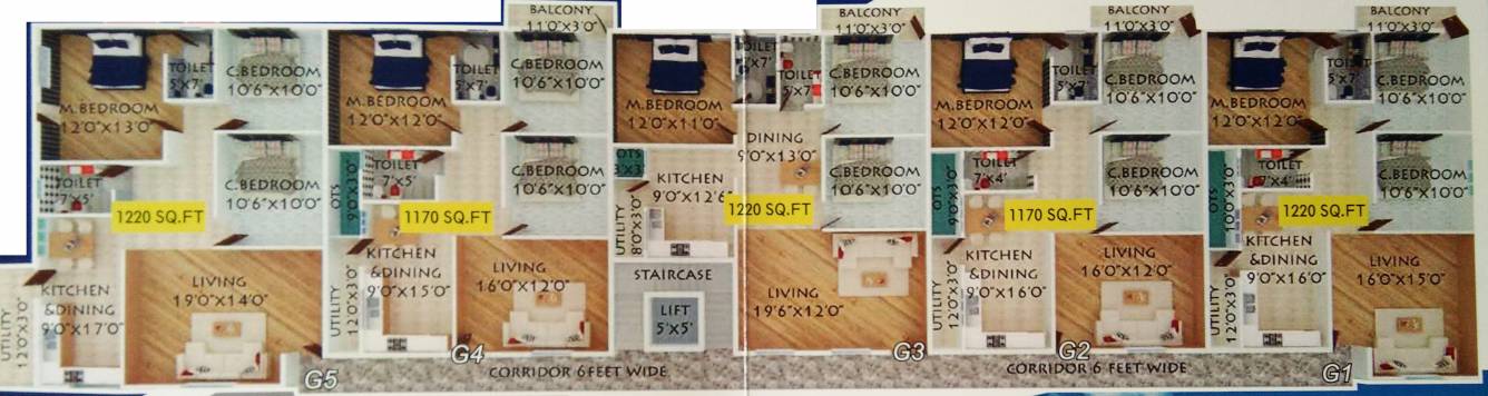 Images for Cluster Plan of S And S Srikanth Vista