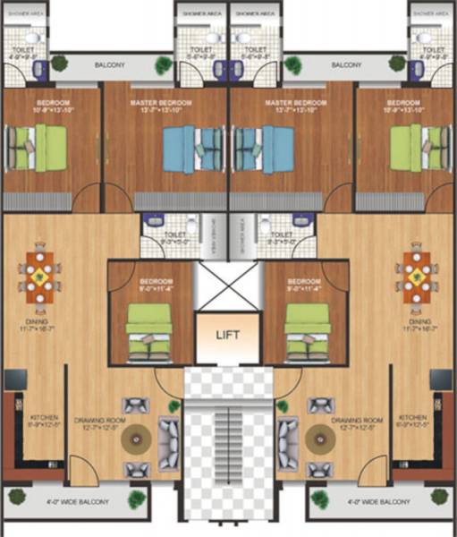  green-paradise Cluster Plan