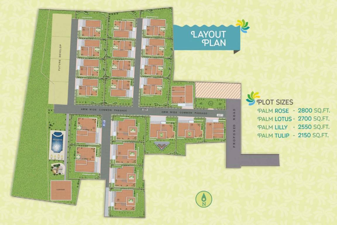  palm county residences Layout Plan