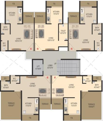  om-aagman Images for Cluster Plan of Omcon Om Aagman