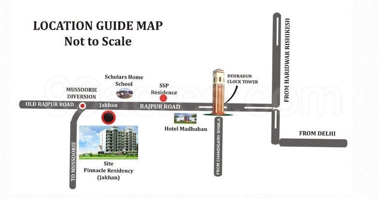 pinnacle residency Location Plan