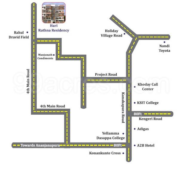  hari-rathna-residency Location Plan
