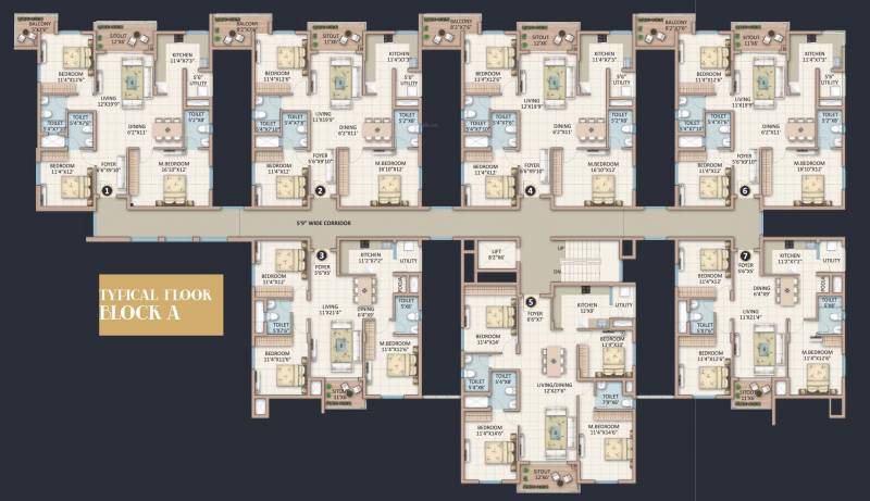  skanda-lake-front Block A Cluster Plan