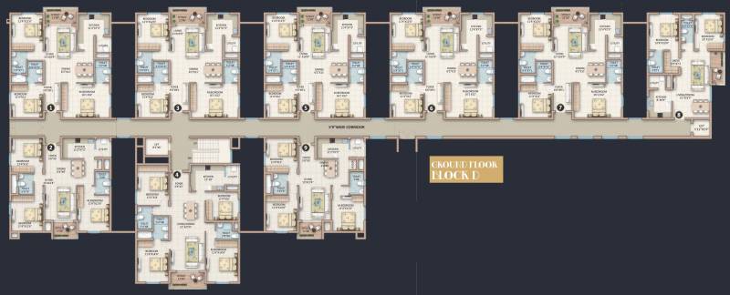  skanda-lake-front Block D Cluster Plan for ground Floor