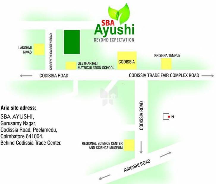  ayushi Images for Location Plan of SBA Ayushi