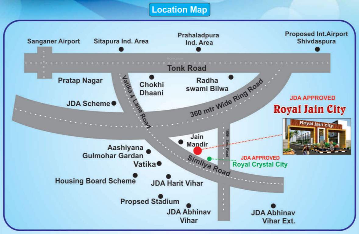  royal jain city Images for Location Plan of Shree Govind Royal Jain City