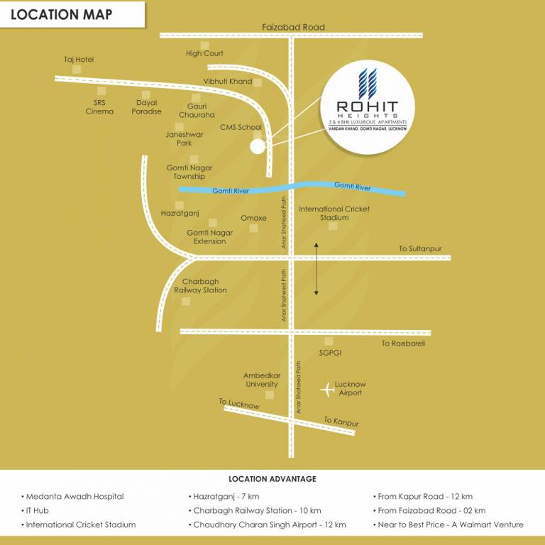 rohit heights Location Plan