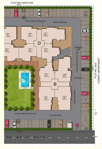 Cluster Plan for ground Floor indraprastha-anand Cluster Plan for ground Floor
