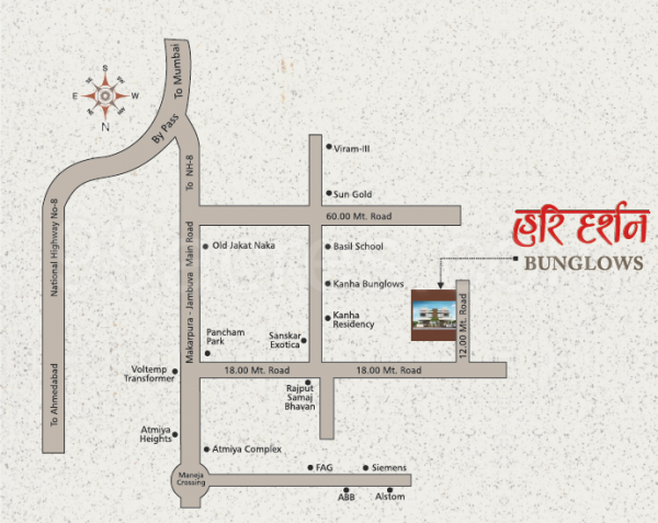  hari-darshan-banglows Location Plan