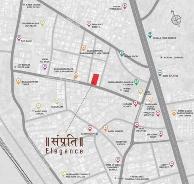 Images for Location Plan of Ratnakar Samprati Elegance
