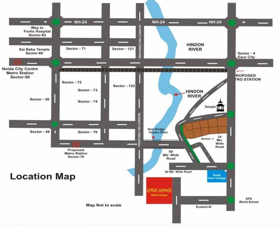  villas Location Plan