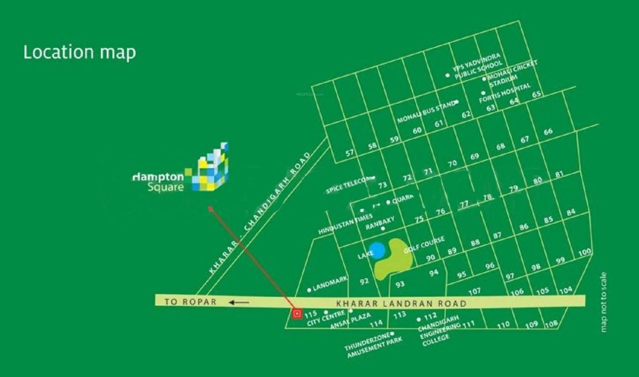  hampton square apartments Location Plan