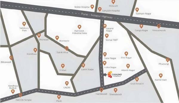  casalino-towers Location Plan