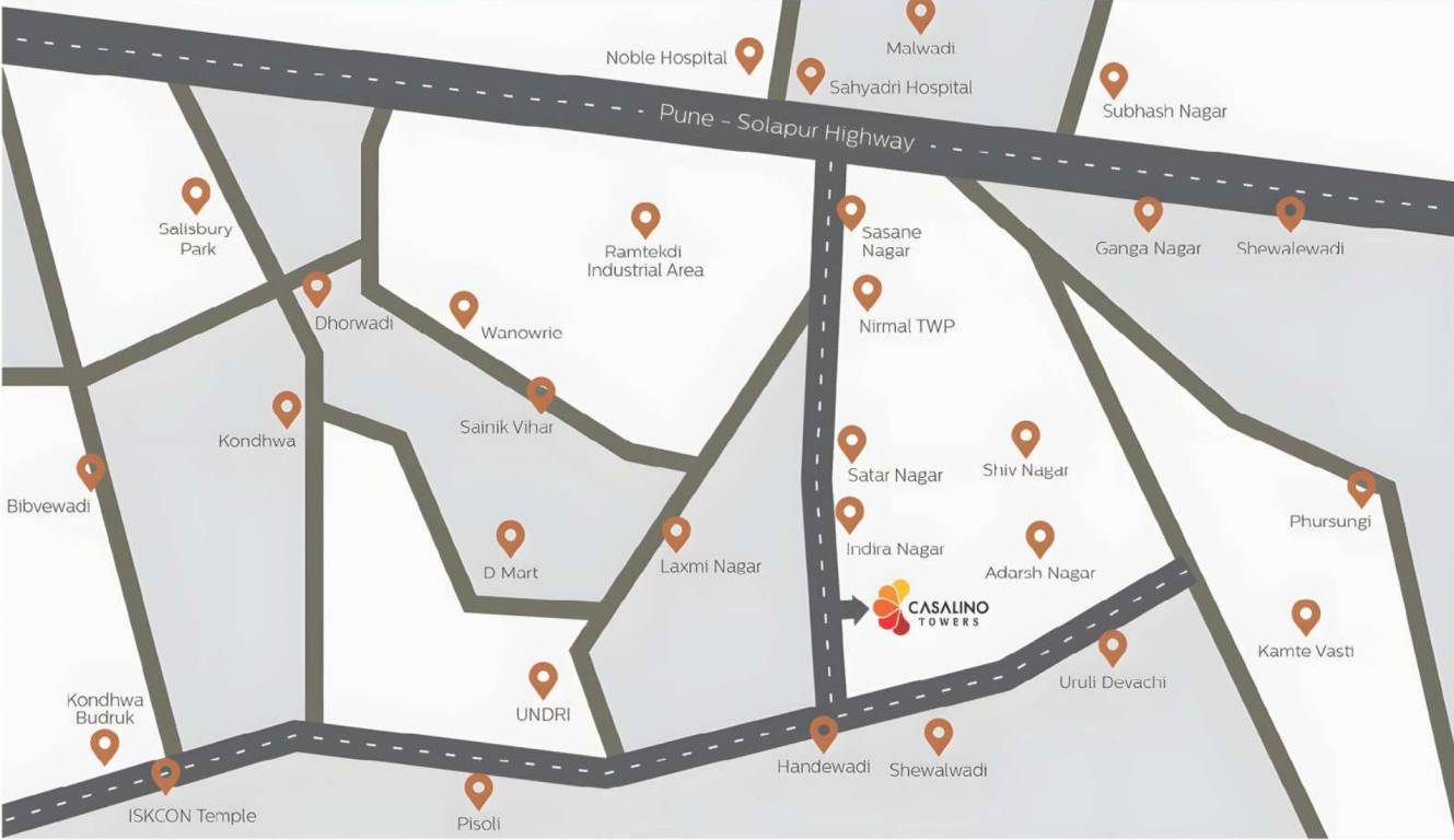  casalino towers Location Plan
