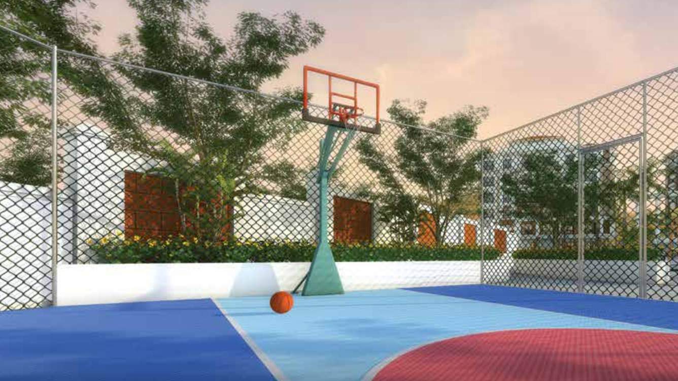 zion square 2 Basketball Court