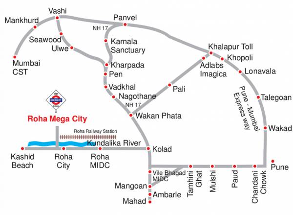 Images for Location Plan of Roha Mega City Phase II A B