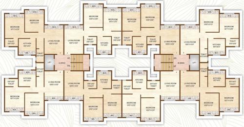  vihar-phase-i Typical Floor Plan Of A Type- Building 1 from 1st to 3rd Floor