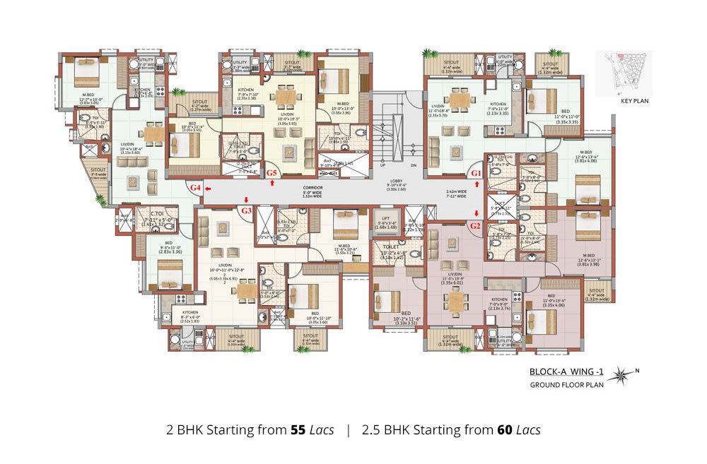  excellencia Block A   Almeria   Wing 1 Cluster Plan