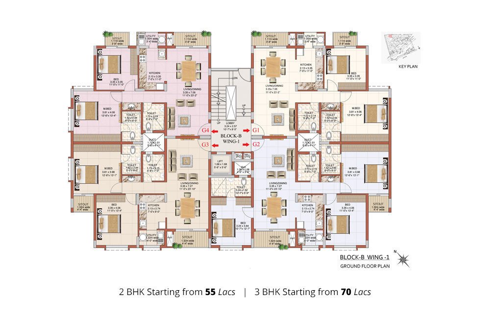  excellencia Block B   Cadiz   Wing 1 Cluster Plan